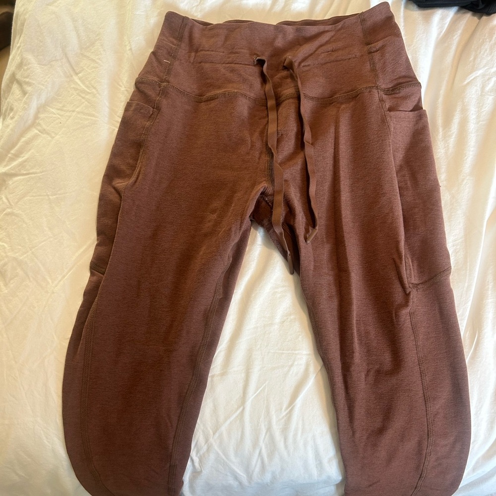 Beyond Yoga Brown Yoga Pants with pockets